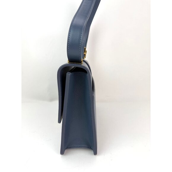 Christian Dior 30 Montaigne Smooth Calfskin Box Dark Denim Bag - Picture 6 of 16